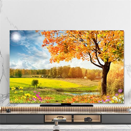 Hixingo TV Abdeckung Staubschutzhülle, 3D Wald Muster TV Staubschutzhülle 32-80inch TV Abdeckung Schutzhülle Fernseher Fernsehabdeckung Universal TV Schutzhülle (40-43inch,Wald) von Hixingo