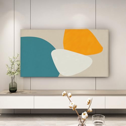 Hixingo TV Schutzhülle für Den, 32-80" Hülle Bezug Staubschutz für Fernsehen Und Monitor, TV-Abdeckung mit drucken, Fernsehschutz Für Zuhause Innenbereich (55-65 Zoll,Modern) von Hixingo