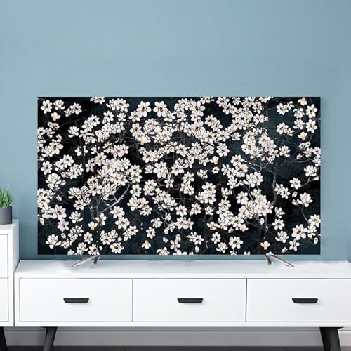 Hixingo TV Schutzhülle für Den, Tropische Pflanze 32 bis 80 Zoll Hülle Bezug Staubschutz für Fernsehen Und Monitor TV-Abdeckung Fernsehschutz Für Zuhause Innenbereich (40-43"(102x65cm),E) von Hixingo