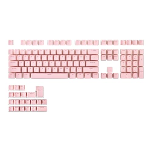 PBT Lichtdurchlässige Tastaturkappe, mechanische Tastenkappen, Tastatur-Ersatzkappen, Hintergrundbeleuchtung kompatibel, Streamerfreundlicher Look, 20 cm, für Männer, Frauen von Hjatirace