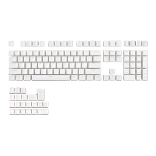 PBT Lichtdurchlässige Tastaturkappe, mechanische Tastenkappen, Tastatur-Ersatzkappen, Hintergrundbeleuchtung kompatibel, Streamerfreundlicher Look, 20 cm, für Männer, Frauen von Hjatirace