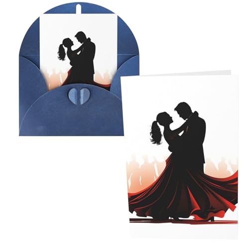 Grußkarten, Dankeskarten mit Umschlägen, Happy Birthday Karte, Ballsaal, Tanz, Weihnachten, Grußkarten, 10,2 x 15,2 cm, Hochzeitskarte, leere Notizkarten für Party, alle Anlässe Grußkarten, Dankeskarten mit Umschlägen, Happy Birthday Karte, Ballsaal, Tanz, Weihnachten, Grußkarten, 10,2 x 15,2 cm, Hochzeitskarte, leere Notizkarten für Party, alle Anlässe von Hjrt