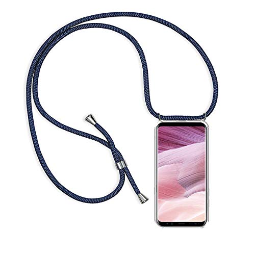 Handykette kompatibel mit Huawei P Smart 2019 Hülle Silikon - Handy Hülle mit Kordel zum Umhängen - Smartphone Necklace Hülle Transparent Silikon Handyhülle Case mit Kette zum umhängen von Hkess