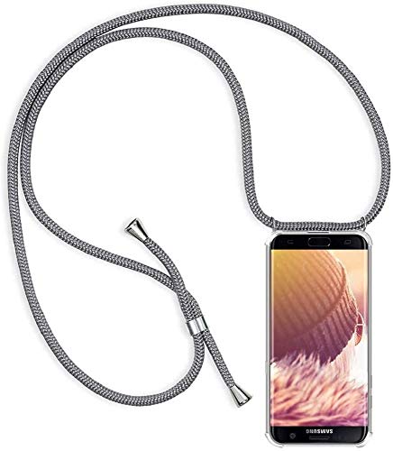 Handykette kompatibel mit OnePlus 6 Hülle Silikon - Handy Hülle mit Kordel zum Umhängen - Smartphone Necklace Hülle Transparent Silikon Handyhülle Case mit Kette zum umhängen von Hkess