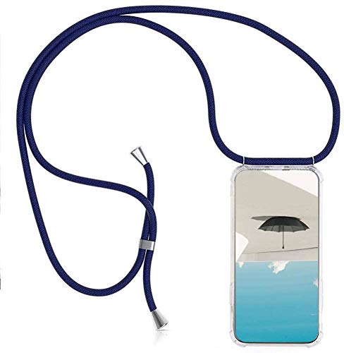 Handykette kompatibel mit OnePlus 7T Hülle Silikon - Handy Hülle mit Kordel zum Umhängen - Smartphone Necklace Hülle Transparent Silikon Handyhülle Case mit Kette zum umhängen von Hkess