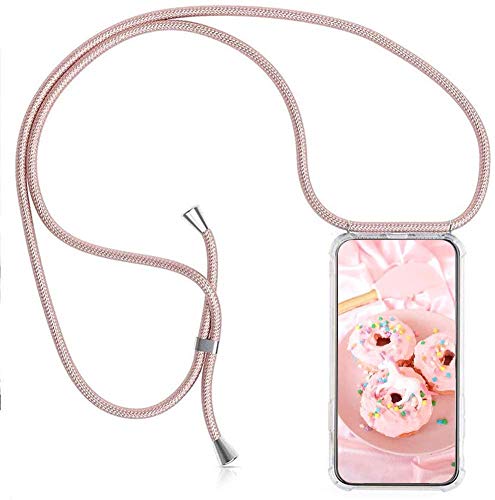 Handykette kompatibel mit Samsung Galaxy A52 5G Hülle Silikon - Handy Hülle mit Kordel zum Umhängen - Smartphone Necklace Hülle Transparent Silikon Handyhülle Case mit Kette zum umhängen Handykette kompatibel mit Samsung Galaxy A52 5G Hülle Silikon - Handy Hülle mit Kordel zum Umhängen - Smartphone Necklace Hülle Transparent Silikon Handyhülle Case mit Kette zum umhängen von Hkess