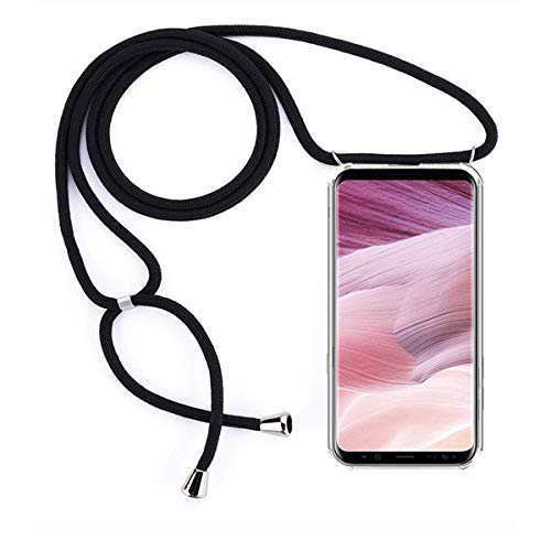 Handykette kompatibel mit Samsung Galaxy S10 Hülle Silikon - Handy Hülle mit Kordel zum Umhängen - Smartphone Necklace Hülle Transparent Silikon Handyhülle Case mit Kette zum umhängen von Hkess