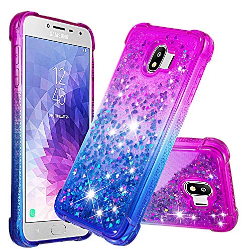Hülle Glitzer für Samsung Galaxy J4 2018, Handyhülle Quicksand Gradient Glitzer, FlüssigTreibsand TPU Silikon Cover, Anti-Fall Stoßfeste Bumper Schutzhülle Protective Case,Lila-Blau Hülle Glitzer für Samsung Galaxy J4 2018, Handyhülle Quicksand Gradient Glitzer, FlüssigTreibsand TPU Silikon Cover, Anti-Fall Stoßfeste Bumper Schutzhülle Protective Case,Lila-Blau von Hkess