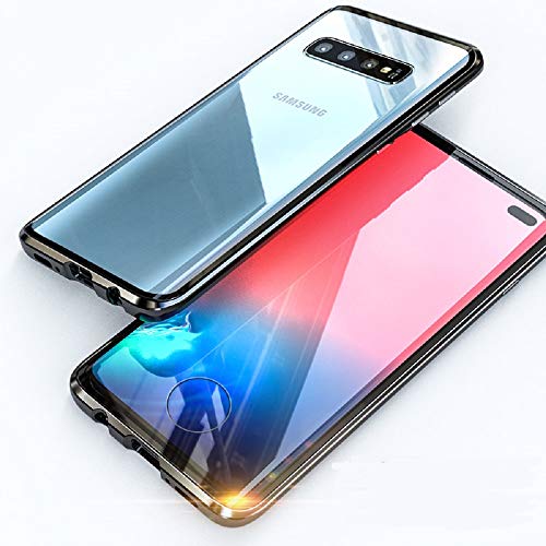 Handyhülle kompatibel mit Samsung Galaxy S10+/S10 Plus Case Magnetische Adsorption Metallrahmen 360 Grad Schutz Handyhülle Vorne hinten Gehärtetes Glas Schutzhülle Einteiliges Ultra Dünn Cover,Silber Handyhülle kompatibel mit Samsung Galaxy S10+/S10 Plus Case Magnetische Adsorption Metallrahmen 360 Grad Schutz Handyhülle Vorne hinten Gehärtetes Glas Schutzhülle Einteiliges Ultra Dünn Cover,Silber von Hkess