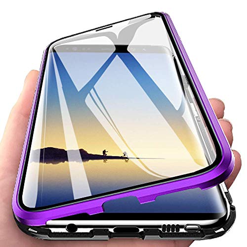 Kompatibel für Samsung Galaxy Note 8 Hülle Magnetische Adsorption Metallrahmen Handyhülle Ultradünn 360 Grad Komplett Schutzhülle Cover Transparente Vorne und Hinten Vollbild Gehärtetes Glas Case Kompatibel für Samsung Galaxy Note 8 Hülle Magnetische Adsorption Metallrahmen Handyhülle Ultradünn 360 Grad Komplett Schutzhülle Cover Transparente Vorne und Hinten Vollbild Gehärtetes Glas Case von Hkess