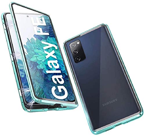 für Samsung Galaxy S20 FE 5G Hülle Magnetische Adsorption Technologie Metallrahmen 360 Grad Full Body Handyhülle Vorne hinten Gehärtetes Glas Schutzhülle Einteiliges Ultra Dünn Flip Cover,Hellgrün für Samsung Galaxy S20 FE 5G Hülle Magnetische Adsorption Technologie Metallrahmen 360 Grad Full Body Handyhülle Vorne hinten Gehärtetes Glas Schutzhülle Einteiliges Ultra Dünn Flip Cover,Hellgrün von Hkess