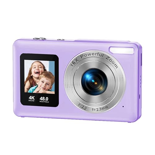 Hkfgdjdl Digitalkameras, 4K UltraHD Digitalkamera, 64 MP, zwei Bildschirme mit 16 x Zoom und 64 GB Karte für Kinder, Teenager, Erwachsene Hkfgdjdl Digitalkameras, 4K UltraHD Digitalkamera, 64 MP, zwei Bildschirme mit 16 x Zoom und 64 GB Karte für Kinder, Teenager, Erwachsene von Hkfgdjdl