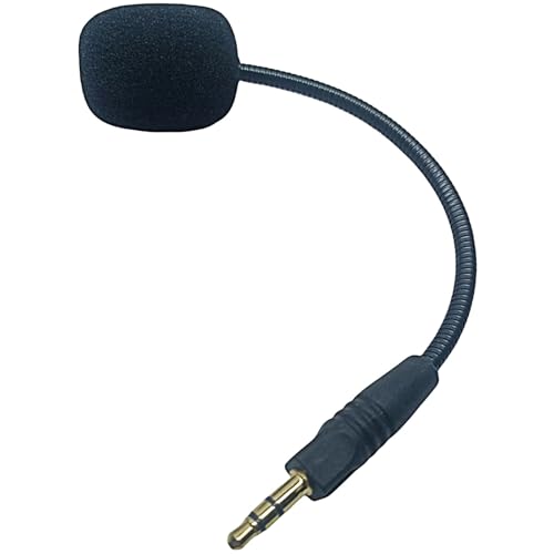 Hkfgdjdl Gaming-Mikrofon, Ersatz-Mikrofon für G5BT Gaming-Kopfhörer mit 3,5-mm-Stecker, Geräuschunterdrückung, Schwammhülle, Schwarz Hkfgdjdl Gaming-Mikrofon, Ersatz-Mikrofon für G5BT Gaming-Kopfhörer mit 3,5-mm-Stecker, Geräuschunterdrückung, Schwammhülle, Schwarz von Hkfgdjdl