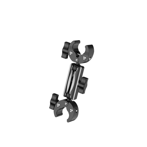 Hkfgdjdl Motorrad-Selfie-Stick-Halterung aus Aluminiumlegierung für Action-Kameras mit Doppelkopfklemme und verstellbarem Winkel Hkfgdjdl Motorrad-Selfie-Stick-Halterung aus Aluminiumlegierung für Action-Kameras mit Doppelkopfklemme und verstellbarem Winkel von Hkfgdjdl