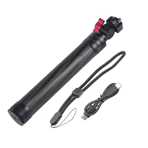 Hkfgdjdl Selfie-Stick aus Aluminium mit mobilem Netzteil, Aufladen für Action-Kameras und mobile Gimbals, abnehmbarer Akku Hkfgdjdl Selfie-Stick aus Aluminium mit mobilem Netzteil, Aufladen für Action-Kameras und mobile Gimbals, abnehmbarer Akku von Hkfgdjdl
