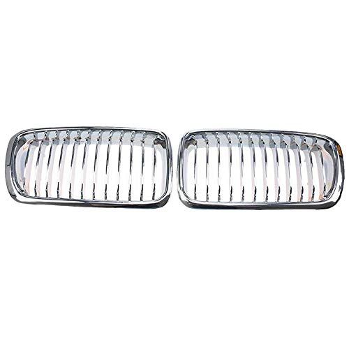 Hklshyd 1 Paar Verchromtes Front Grill Gitter für 7 Series E38 730IL/ 735I/ 725Tds/ 728I/ 750I Sedan 1994-2001 Front Grill Gitter Refit Hklshyd 1 Paar Verchromtes Front Grill Gitter für 7 Series E38 730IL/ 735I/ 725Tds/ 728I/ 750I Sedan 1994-2001 Front Grill Gitter Refit von Hklshyd