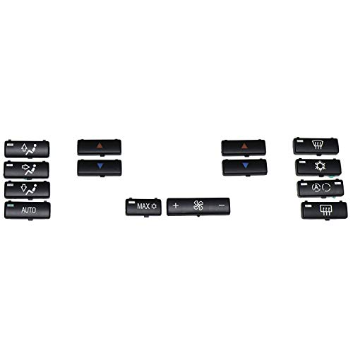 Hklshyd 14 Tasten Tasten Kappe Auto Klimaanlage A/C Bedienfeld Schalter Tasten Tasten Abdeckung für E39 E53 525I 530I 540I M5 X5 Hklshyd 14 Tasten Tasten Kappe Auto Klimaanlage A/C Bedienfeld Schalter Tasten Tasten Abdeckung für E39 E53 525I 530I 540I M5 X5 von Hklshyd