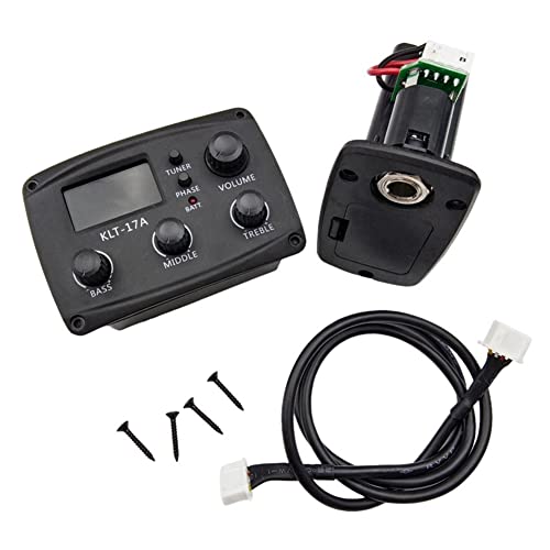 Hklshyd -17A Akustikgitarren-EQ-Vorverstärker, mit Digitalem Procedding-Tuner, 3-Band-EQ-Equalizer mit Tuner-Gitarren-Tonabnehmer- Hklshyd -17A Akustikgitarren-EQ-Vorverstärker, mit Digitalem Procedding-Tuner, 3-Band-EQ-Equalizer mit Tuner-Gitarren-Tonabnehmer- von Hklshyd