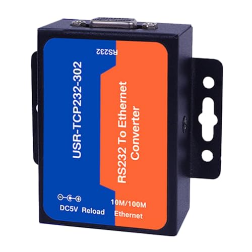 Hklshyd Ethernet Server -TCP232-302 RS232 zu Ethernet IP Server Ethernet Konverter UnterstüTzt DHCP/DNS von Hklshyd