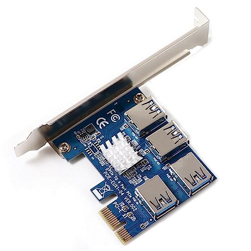 Hklshyd PCIE PCI-E PCI Express Riser-Karte Riser-Karte 1X Bis 16X 1 Bis 4 USB 3.0-Steckplatz-Multiplikator-Hub-Adapter von Hklshyd