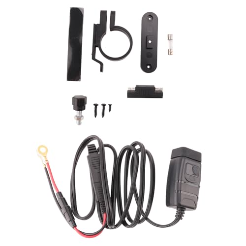 Hklshyd QC3.0 Motorrad USB + Typ-C-LadegeräT Wasserdichte Zelle SchnellladegeräT Autocycle USB-Buchse mit Voltmeter Blau Hklshyd QC3.0 Motorrad USB + Typ-C-LadegeräT Wasserdichte Zelle SchnellladegeräT Autocycle USB-Buchse mit Voltmeter Blau von Hklshyd