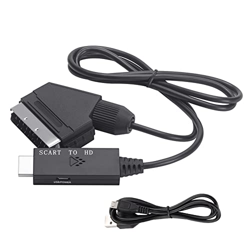 Hklshyd Scart-Zu-Kompatibler TV-Audio-Video-Adapter 1080P/720P-Konverterkabel für HDTV-Stb-DVD-Konverter-ZubehöR Hklshyd Scart-Zu-Kompatibler TV-Audio-Video-Adapter 1080P/720P-Konverterkabel für HDTV-Stb-DVD-Konverter-ZubehöR von Hklshyd