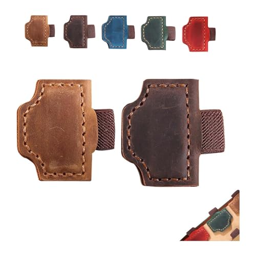 Bygone Mark Lesezeichen mit Stifthalter, Bygonemark, personalisierbarer magnetischer Leder-Stifthalter, Lesezeichen für Reisende, magnetische Leder-Lesezeichen, Stifthalter für Reisende (2PC-D) von Hliloy