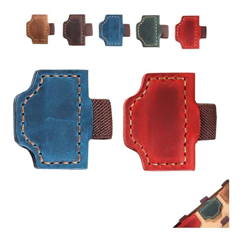 Bygone Mark Lesezeichen mit Stifthalter, Bygonemark, personalisierbarer magnetischer Leder-Stifthalter, Lesezeichen für Reisende, magnetische Lesezeichen, Stifthalter für Reisende (2 Stück-B) von Hliloy