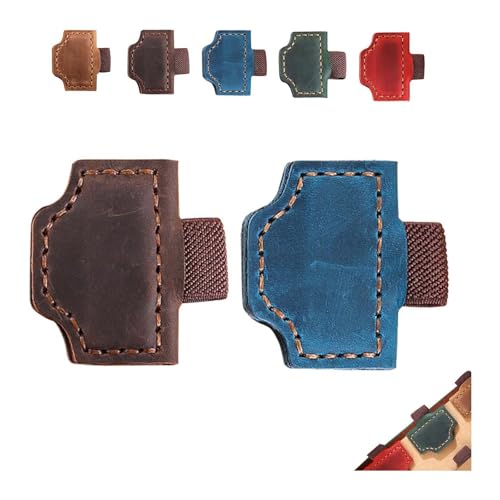 Bygone Mark Lesezeichen mit Stifthalter, Bygonemark, personalisierbarer magnetischer Leder-Stifthalter, Lesezeichen für Reisende, magnetische Lesezeichen, Stifthalter für Reisende (2 Stück-F) von Hliloy