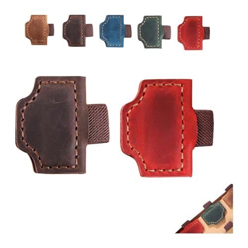 Bygone Mark Lesezeichen mit Stifthalter, Bygonemark, personalisierbarer magnetischer Leder-Stifthalter, Lesezeichen für Reisende, magnetische Lesezeichen, Stifthalter für Reisende (2 Stück pro H) von Hliloy