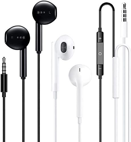 für 3.5mm In-Ear kopfhörer mit Kabel in Ear kopfhörer Kabel Ohrhörer mit Mikrofon und Lautstärkeregler für iPhone, iPod, iPad, MP3, Huawei, Samsung, Leichte Ohrhörer mit 3.5mm Kopfhörern von Hlshing