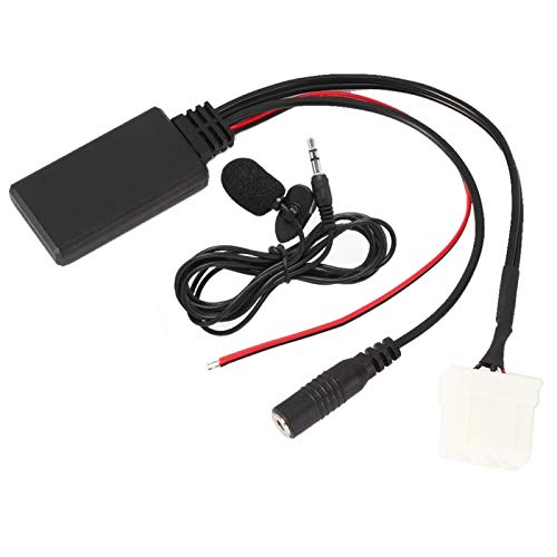 Bluetooth Car Kit, AUX-Kabeladapter Auto Bluetooth 5.0 Mikrofon Passend für 2 3 5 6 RX8 Wireless o Receiver für Freisprechen und Musik-Streaming von Hlyjoon