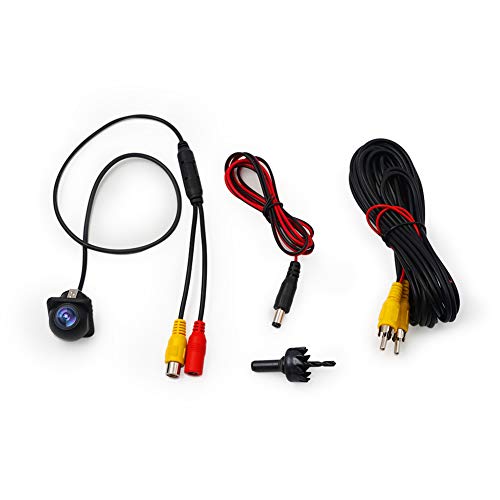 Hlyjoon Auto-Rückfahrkamera PC7080 Chip RCA-Kabel 170 ° Weitwinkel IP68 wasserdichte Nachtsicht-Rückfahrkamera mit Lineal (N-System) von Hlyjoon