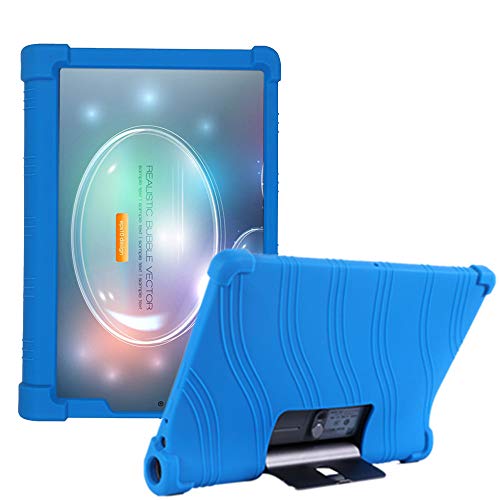 HminSen Schutzhülle für Lenovo Yoga Tab5 YT-X705F 2019 Smart Tablet Cover für Lenovo Yoga Tab 5, kinderfreundliche Silikonhüllen (Marineblau) von HminSen