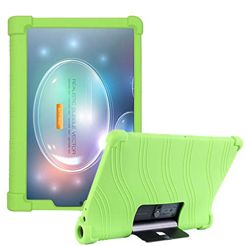 HminSen Schutzhülle für Lenovo Yoga Tab5 YT-X705F 2019 Smart Tablet Cover für Lenovo Yoga Tab 5 Kinderfreundliche Silikon Hüllen (Grün) von HminSen