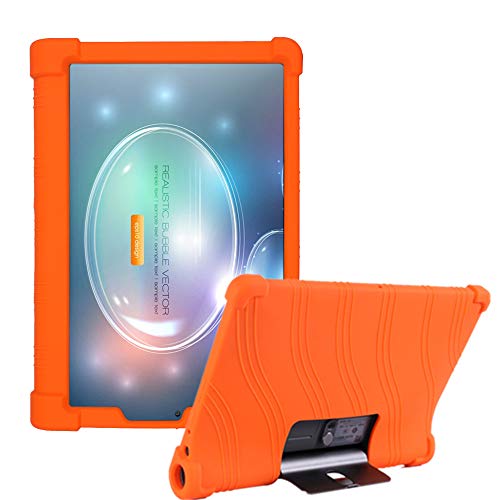 HminSen Schutzhülle für Lenovo Yoga Tab5 YT-X705F 2019 Smart Tablet Cover für Lenovo Yoga Tab 5 Kinderfreundliche Silikon Hüllen (Orange) von HminSen