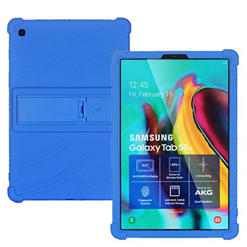 HminSen Schutzhülle für Samsung Galaxy Tab S5e 10.5 2019, kinderfreundlich, weiches Silikon, verstellbare Ständer, Cover für Samsung Galaxy Tab S5e 10,5 Zoll Modell SM-T720 / SM-T725 2019 marineblau von HminSen
