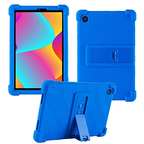 Schutzhülle für TCL Tab 8 Plus 9138S/TCL Tab 8 LE 9137W/TCL Tab 8 WiFi 9132X Tablet-Hülle, kinderfreundlich, Silikon, verstellbarer Ständer, Abdeckung für TCL Tab 8 LE/Tab 8 WiFi/Tab 8 V Tablet (blau) von HminSen