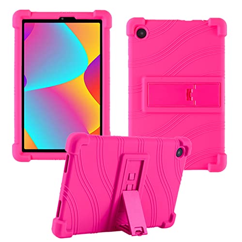 HminSen Schutzhülle für TCL Tab 8 LE Modell 9137W/für TCL Tab 8 WiFi Modell 9132X Tablet-Hülle, kinderfreundliche, schützende Silikon-Schutzhülle mit verstellbarem Ständer für TCL Tab 8 LE/Tab 8 WiFi von HminSen