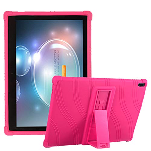 hminsen Lenovo Tab 4 10/Tab4 10 Plus 25,4 cm Fall – Ultra Slim Soft Silikon Rugged Rückseite mit Standfunktion für Lenovo Tab 4 Tablet 25,7 cm 2017 Release za2j0007us, Grün Rose von HminSen