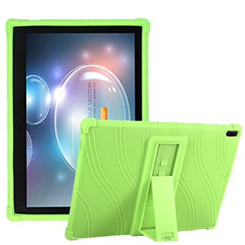 hminsen Lenovo Tab 4 10/Tab4 10 Plus 25,4 cm Fall – Ultra Slim Soft Silikon Rugged Rückseite mit Standfunktion für Lenovo Tab 4 Tablet 25,7 cm 2017 Release za2j0007us, grün grün von HminSen