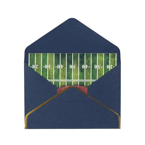 Hnnkloy Geburtstagskarte, amerikanische Fußballfeld- und Ball-Grußkarte,Blau Hnnkloy Geburtstagskarte, amerikanische Fußballfeld- und Ball-Grußkarte,Blau von Hnnkloy