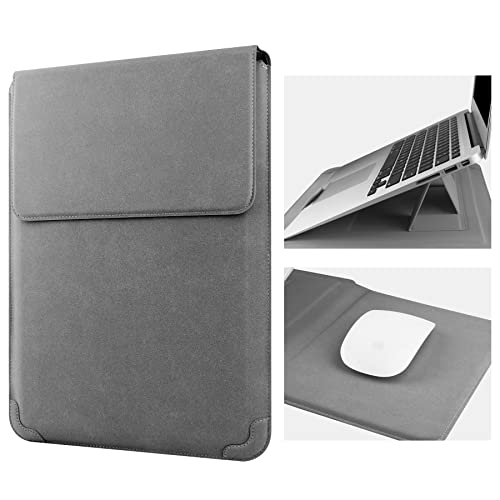 HoYiXi 15 16 Zoll Laptop Hülle Tasche Kompatibel mit MacBook Pro 16 2021 & 2019/ASUS Vivobook 15/Huawei MateBook D15/HP 15.6" PC/MacBook Pro 15/Surface Laptop 3/Dell Acer Lenovo 15'' PC, Grau von HoYiXi