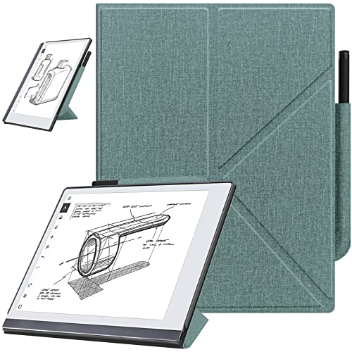 HoYiXi Hülle für Remarkable 2 10.3" (2020 Released) – mit stabilem Klappständer und Stifttasche, Remarkable 2 10.3 Zoll Digital Paper Tablet Cover, (Nicht für Remarkable 1) Green von HoYiXi