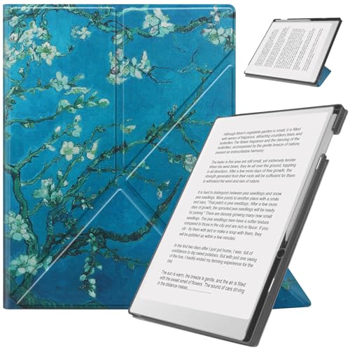 HoYiXi Hülle für Remarkable Paper Pro 11.8” (2024 veröffentlichtes)-mit stabilem Klappständer und Stifttasche,fit Remarkable Paper Tablet with 11.8” Color Display,Auto Sleep/Wake,Blume von HoYiXi