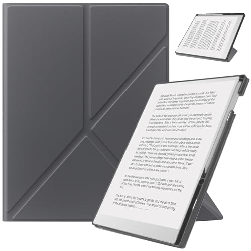 HoYiXi Hülle für Remarkable Paper Pro 11.8” (2024 veröffentlichtes)-mit stabilem Klappständer und Stifttasche,fit Remarkable Paper Tablet with 11.8” Color Display,Auto Sleep/Wake,Grau von HoYiXi