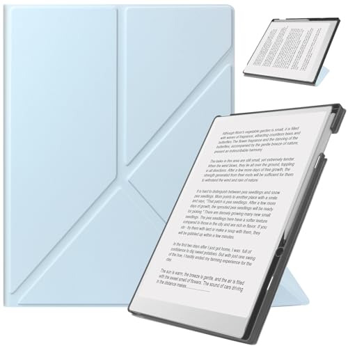 HoYiXi Hülle für Remarkable Paper Pro 11.8” (2024 veröffentlichtes)-mit stabilem Klappständer und Stifttasche,fit Remarkable Paper Tablet with 11.8” Color Display,Auto Sleep/Wake,Hellblau von HoYiXi