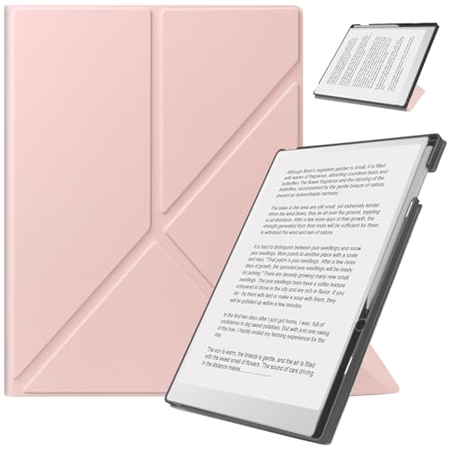 HoYiXi Hülle für Remarkable Paper Pro 11.8” (2024 veröffentlichtes)-mit stabilem Klappständer und Stifttasche,fit Remarkable Paper Tablet with 11.8” Color Display,Auto Sleep/Wake,Roségold von HoYiXi