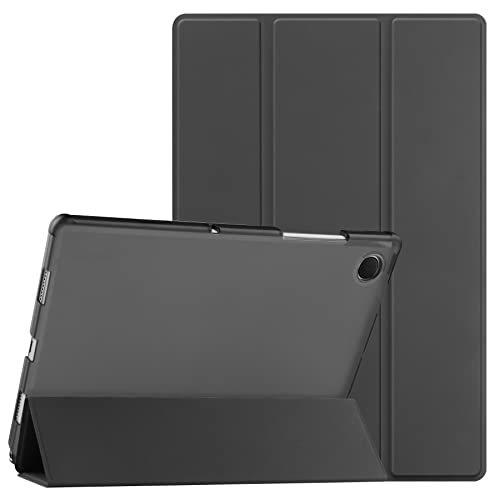 HoYiXi Hülle kompatibel mit Samsung Galaxy Tab A8 10.5 Zoll 2021 SM-X205/SM-X200 Tablet PU Leder Slim Translucent Hard Abdeckung Tri-Fold Schutzhülle für 10.5'' Samsung Galaxy Tab A8 2021 – grau von HoYiXi