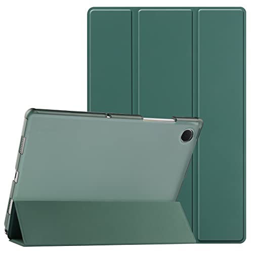 HoYiXi Hülle kompatibel mit Samsung Galaxy Tab A8 10.5 Zoll 2021 SM-X205/SM-X200 Tablet PU Leder Slim Translucent Hard Abdeckung Tri-Fold Schutzhülle für 10.5'' Samsung Galaxy Tab A8 2021 – grün von HoYiXi